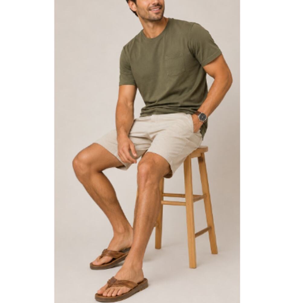 Sanuk Men's Saddle Tan Cosmic Yoga Mat Lx Flip Flop Sandals Size 11